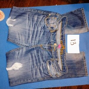 Almost Famous Blue Boyfriend Jeans